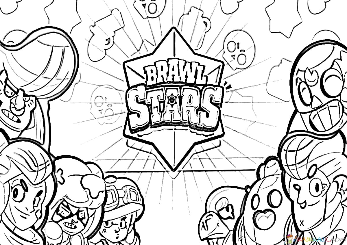Brawl Stars kolorowanki